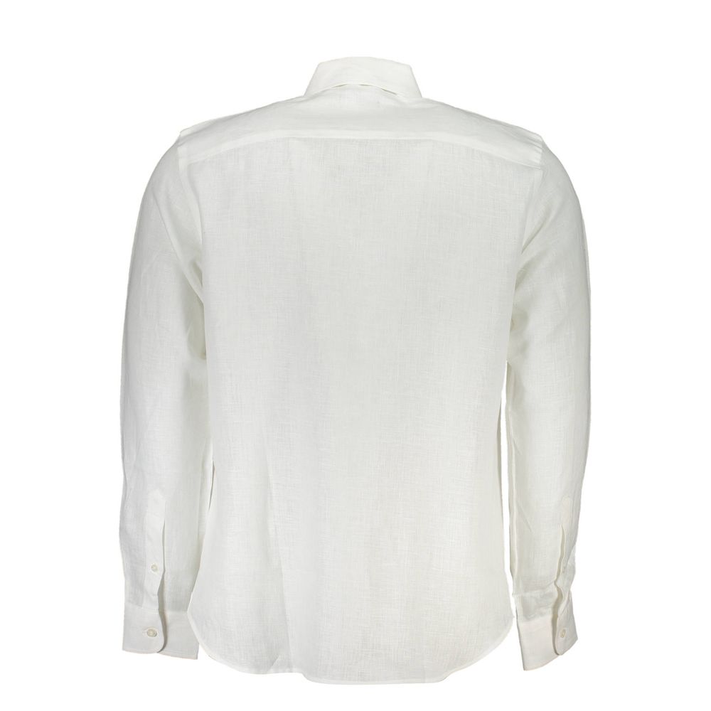 North Sails white linen shirt for men